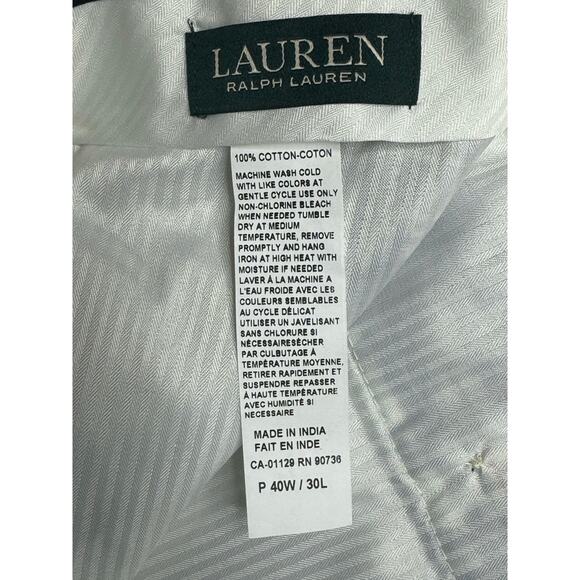 NWT Lauren Ralph Lauren Men's Neville Blue Plaid Pants - Size 40x30 (41x30) - Picture 5 of 5